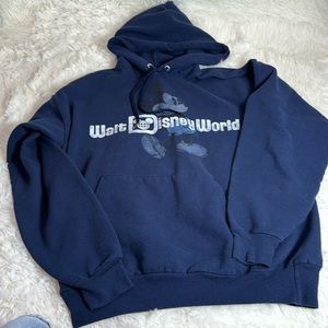 Disney Navy Blue Hoodie with Mickey Mouse